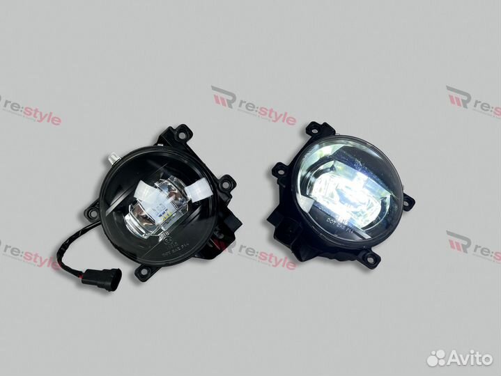 Туманки Toyota Land Cruiser 200 12-15г Тем LED