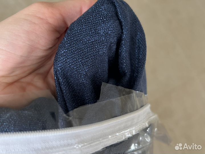 Шторы блэкаут комплект 2шт новые велюр синий