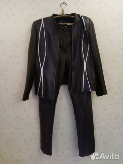 Куртка и брюки кожаные