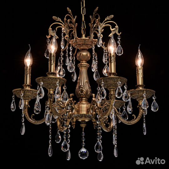 Люстра подвесная хрустальная Свеча MW-light