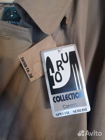 Новое Плащ-пальто муж.со с съемной подкладкой 64р