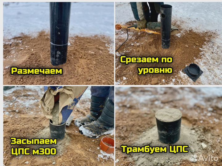 Винтовые сваи под ключ