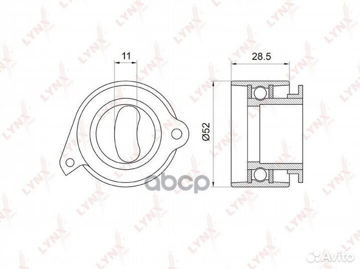 Ролик натяжителя ремня грм PB-1044 lynxauto