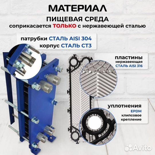 Пластины для теплообменника S14a нн14tк - 10шт