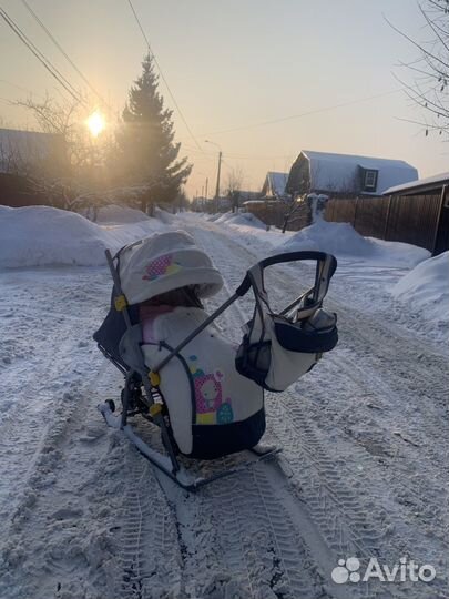 Санки коляска nika