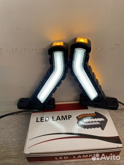 Боковые габаритные фонари рога + поворотники