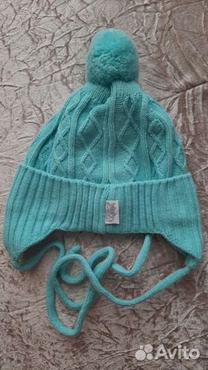 Шапочки весенние для девочки 2-4 мес