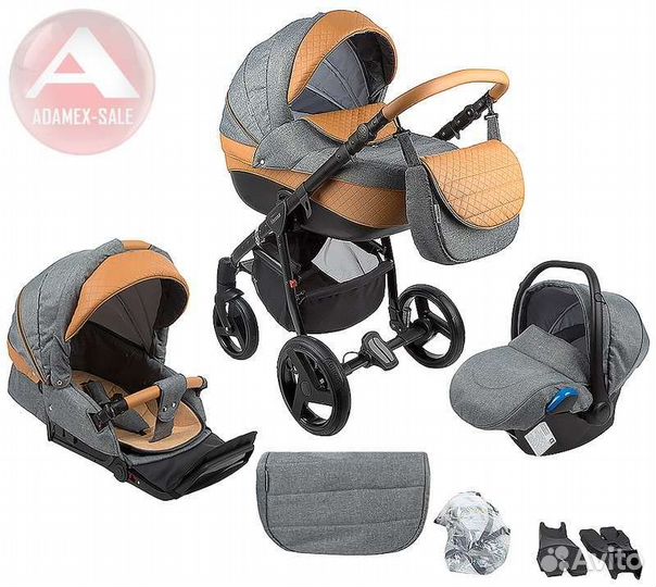 Коляска adamex 3 в 1