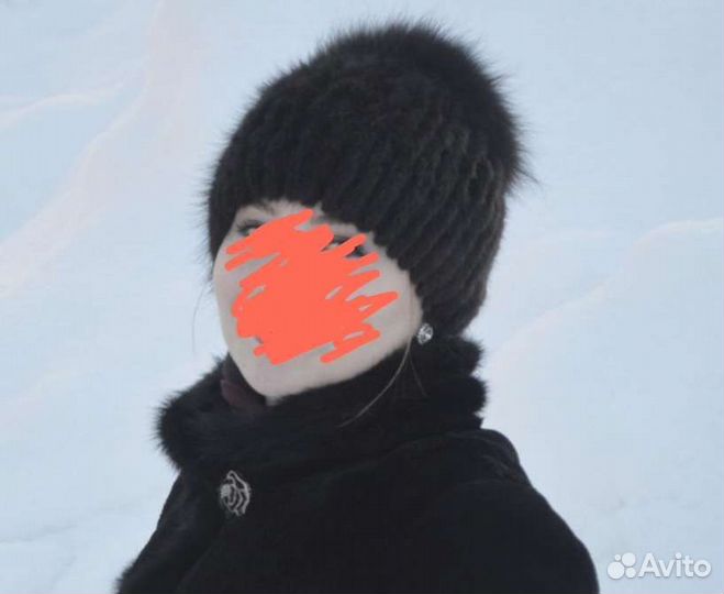 Шапка норковая женская