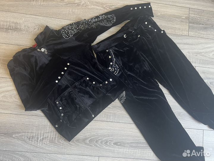 Бархатный спортивный костюм 46р, Турция