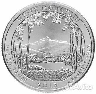 Квотер (25 центов) США Белая гора. Обмен