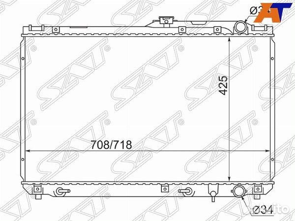 Радиатор toyota camry europe/russia