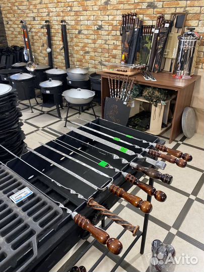 Набор шампуров барбекю в кейсе пикик