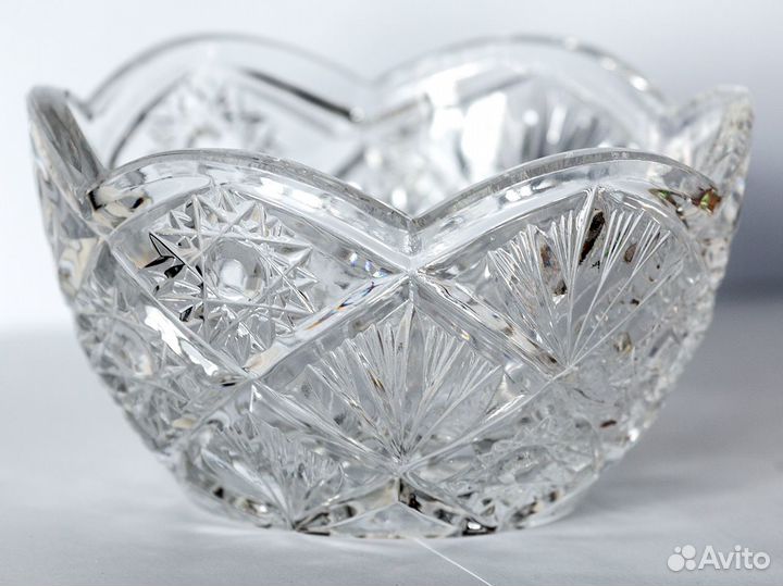 Вазочка конфетница салатница хрустальная СССР