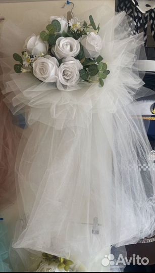 Свадебные украшения на машину