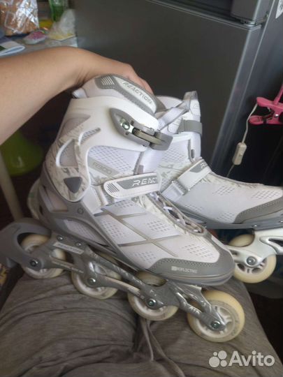 Роликовые коньки Reaction R300W, надеты 1.5 раза)