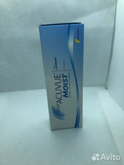 Линзы контактные 1-Day Acuvue Moist 30 шт