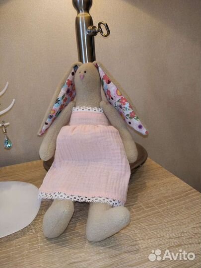 Заяц тильда, игрушка интерьерная, ручная работа