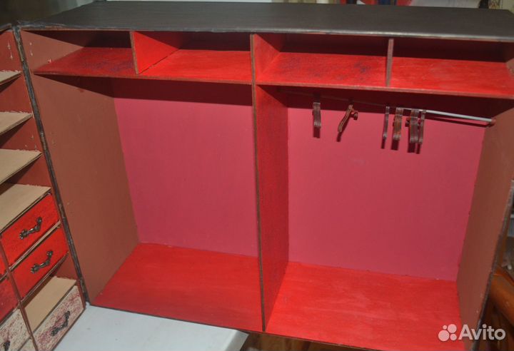 Гардероб для кукол 1:6