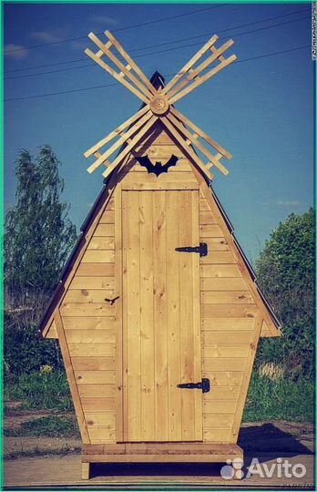 Дачный туалет с лебедем нфм 822