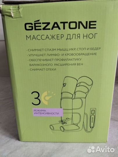 Массажёр для ног gezatone прессотерапия