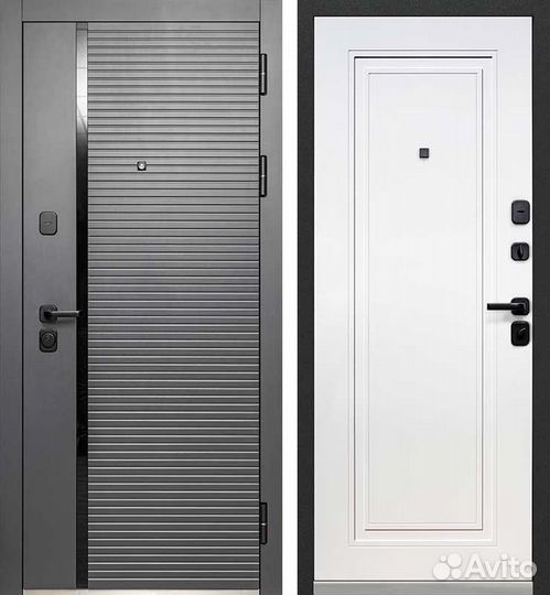 Дверь входная Luxor 2 мдф Горизонталь Нео Эмалит б