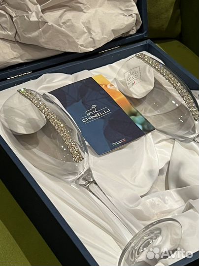 Фужеры Бокалы для шампанского Chinelli новые