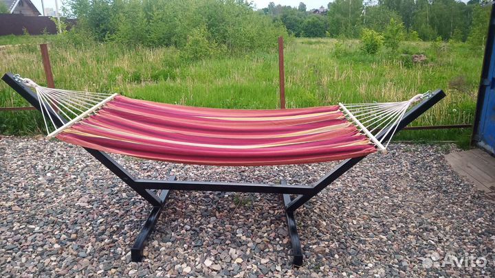 Гамак на каркасе двухместный