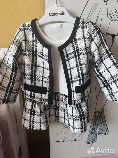 Твидовый костюм для девочки