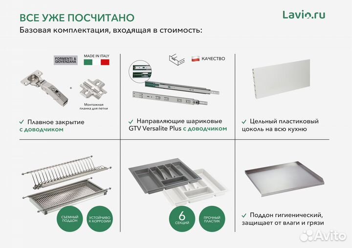 Кухня Гранд 3,95 м с доводчиками, актуальная цена