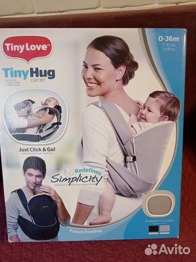 Сумка, переноска, рюкзак, слинг, кенгуру tiny love