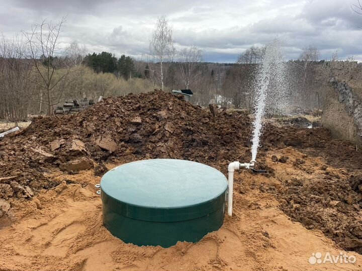 Бурение скважин на воду, кессоны и септики