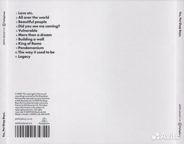 PET shop boys - Yes (1 CD)