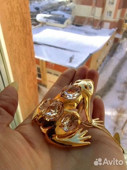 Лягушка swarovski