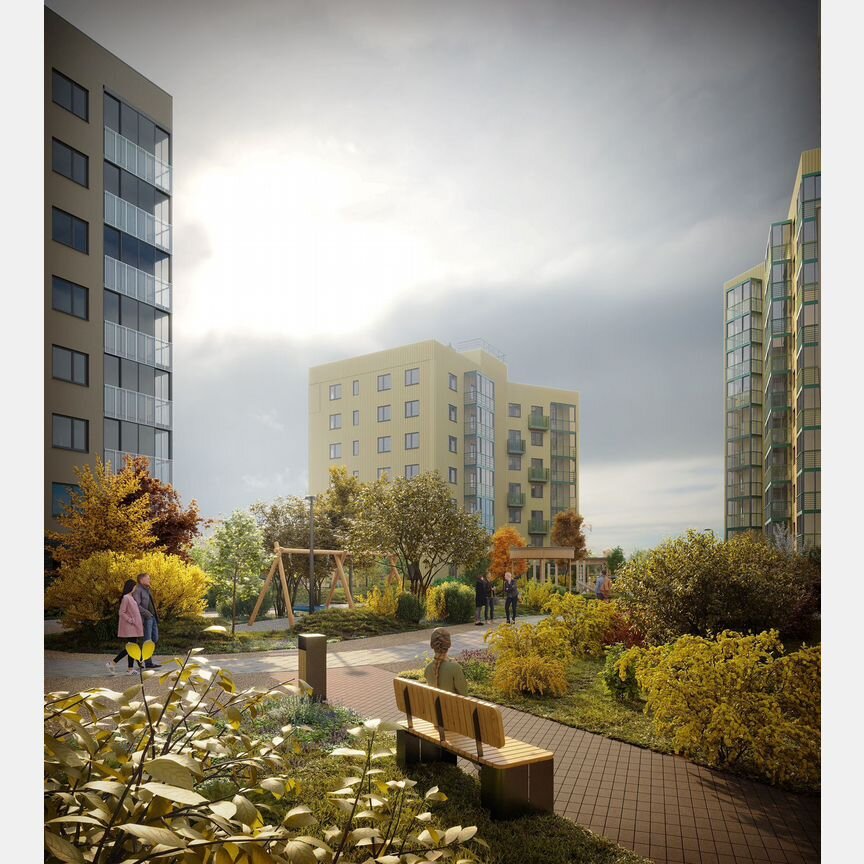 2-к. квартира, 60,2 м², 1/7 эт.