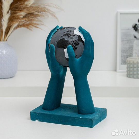 Фигура 'Миру-мир' синяя с серым, 24,5см