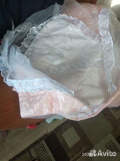 Конверт на выписку персиковый