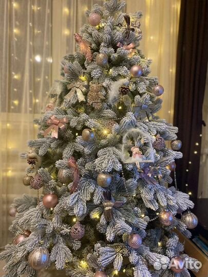 Елка искусственная литая заснеженная