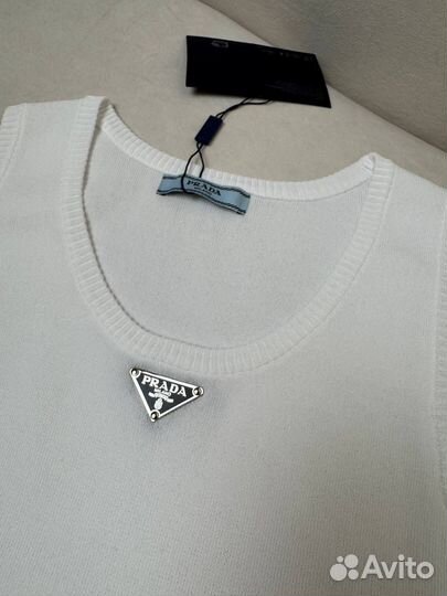 Майка трикотажная prada 2 цвета