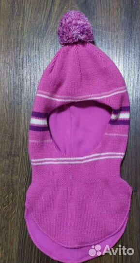 Шапка шлем для девочки 2шт