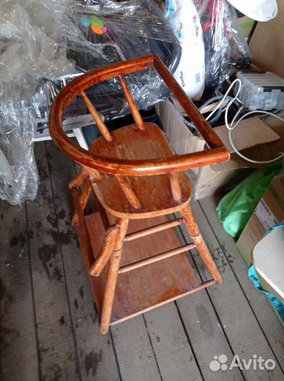 Детский стульчик для кормления советский