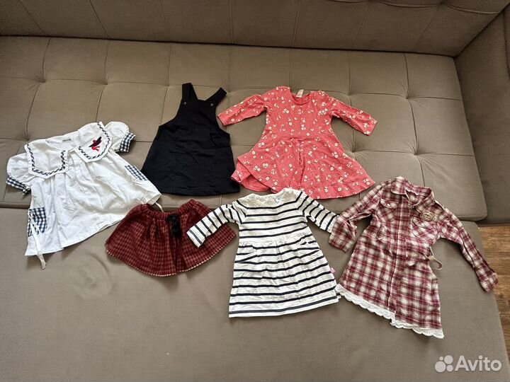 Вещи пакетом на девочку 80 размер. h&m,bogi,zara