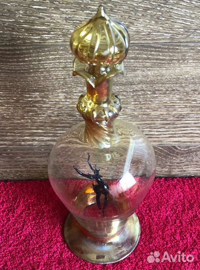 Штоф хрустальный с оленем. СССР