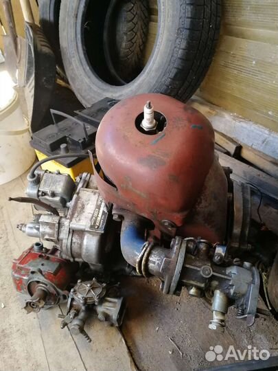 Пускач т 40 в сборе +карбон+магнето+стартер