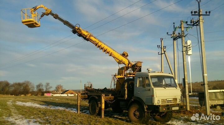 Бурильно-крановая машина КАМАЗ БКМ-516 (Шасси КАМАЗ-43260С), 1997