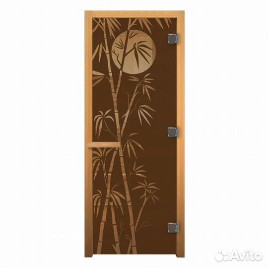 Дверь стекло Бронза Матовая 