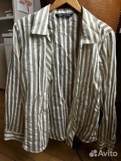 Рубашка Zara в полоску