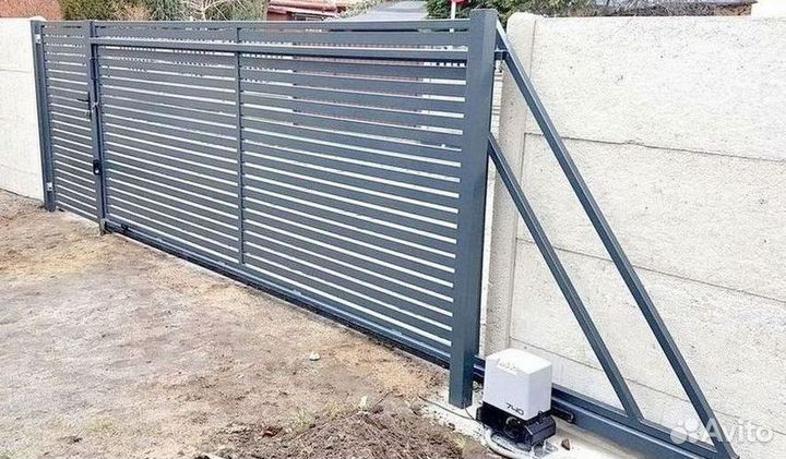 Откатные ворота под ключ