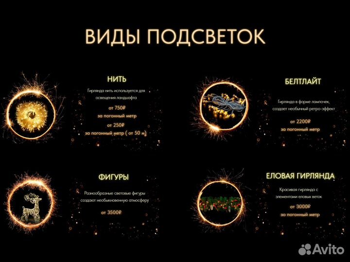 Новогодняя Подсветка и Освещение Домов