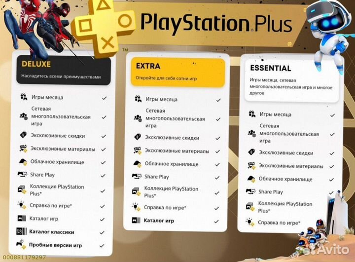 Подписка ps plus турция delux на ps5 ps4 (Арт.35415)